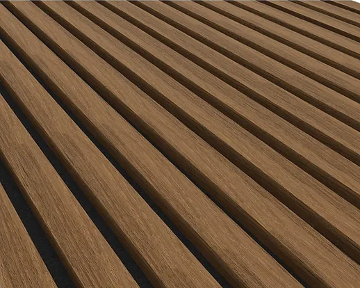 Brown Oak Slat Panel Sample