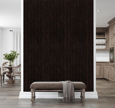 Espresso Slat Panel (9' x 2')